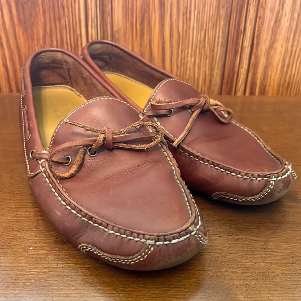 Cole Haan Gunnison Waxy Leather Boat Style Drivers